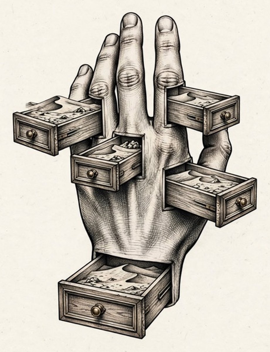 Drawer Hand, after Dalí