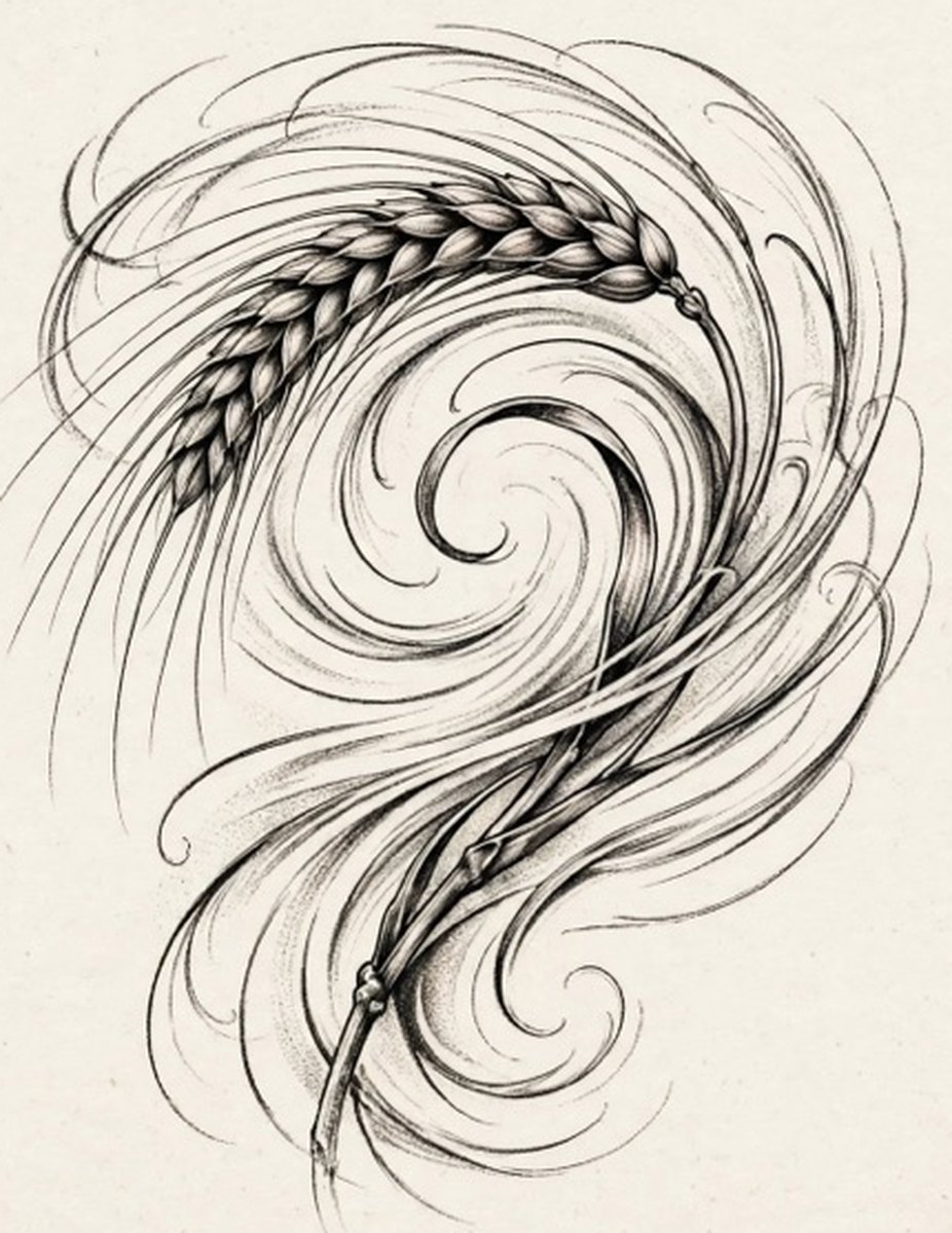 Swirl Wheat, after van Gogh